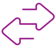 Icon showing 2 way arrows