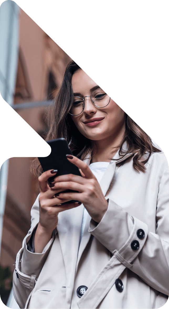 Image showing a woman on her phone