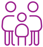 Icon showing a family of 3