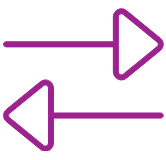 Icon showing 2 way arrows
