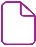 Icon shpwing a blank sheet of paper