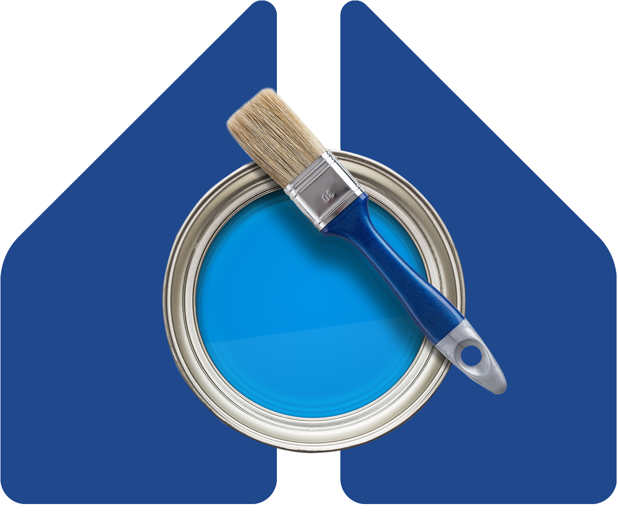 Image showing a pot of paint in a pair of speech marks