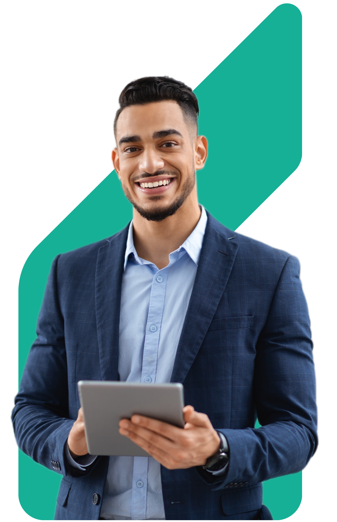 Image showing an adviser with a tablet
