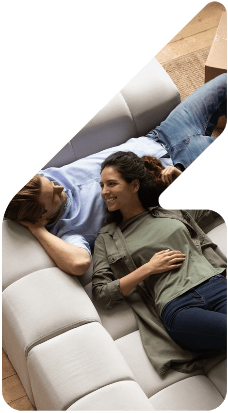 Image showing a couple surrounded by boxes